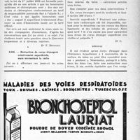 1080 - Page XXXIX-1057 - Correspondance. Application des tarifs d’honoraires. Les honoraires pour accidentés du travail hospitalisés sont dus aux médecins et chirurgiens et à nul autre / Extraction de corps étrangers relativement superficiels, mais nécessitant la radio