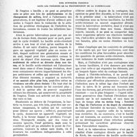 1103 - Page 1080 - Partie scientifique. Travaux originaux. La clinique au gout du jour. Le germe tuberculeux, sous sa forme bacillaire, est-il l'agent de transmission de la tuberculose?, d’après le Docteur J. Galtier. Quelques données biologiques et épidémiol0giques / Une synthèse possible dans les théories de la transmission de la tuberculose