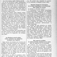 1104 - Page 1081 - Partie scientifique. L’actualité professionnelle. La Presse. Les rétroversions aiguës d’utérus gravide [(La Clinique, mars 1940.)] / La résection en coin du plâtre, comme traitement des angulations persistant sous l’appareil [(L’Hôpital, février 1940.)] / Résultats éloignés de l’extirpation de la chaîne sympathique cervico-thoracique dans l’angine de poitrine Le Docteur J. Govaerts conclut : [Le Scalpel, 29 février 1940.)] / Etat actuel du problème de l’adénocarcinome mammaire de la souris dans ses rapports avec les hormones [(Paris Médical, 9 mars 1940.)]