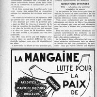 1123 - Page 1100-XLVI - Correspondance. Exercice de la médecine / Questions diverses. Libération des médecins prisonniers de guerre
