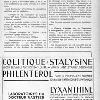 1132 - Page VII-1109 - Dernières nouvelles. Faculté de Médecine de Paris / Hôpitaux de Paris / Centre d’études de la Fondation d’Heucqueville