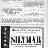 1192 - Page XXXV-1169 - Correspondance. Automobilisme / Application des tarifs d’honoraires. Accidents du travail. Le traitement de l’asphyxie est tarifié forfaitairement / Spécialités en matière d’accidents du travail