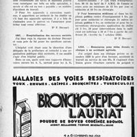 1193 - Page 1170-XXXVI - Application des tarifs d’honoraires. Accidents du travail. Spécialités en matière d’accidents du travail / Hôspitalisation des ouvriers assistés / Honoraires pour soins donnés en clinique à un accidenté agricole