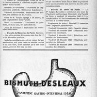 1204 - Page VII-1181 - Dernières Nouvelles. Faculté de Médecine de Paris / Faculté de Médecine de Paris / Faculté de Droit de Paris