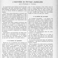 1210 - Page 1187 - Partie scientifique. Travaux originaux. L’anesthésie en pratique journalière, par le Professeur J. Vanverts