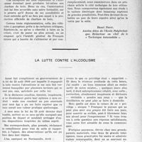 1232 - Page 1209 - Partie professionnelle, Hygiène, Assistance, Mutualité, Intérêts Corporatifs, Variétés. Chronique automobile. Par quoi remplacer l’essence ? (suite) / La lutte contre l’alcoolisme