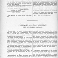 1235 - Page 1212 - Partie professionnelle, Hygiène, Assistance, Mutualité, Intérêts Corporatifs, Variétés. Loi relative à la nouvelle réglementation applicable aux débits de boissons / L’hibernage avec mort apparente chez les yoguis hindous