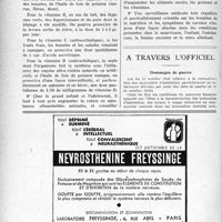 1237 - Page 1214-XLVI - Dernières Nouvelles. Académie de médecine. Sur les notions essentielles de diététique à rappeler dans les circonstances actuelles / A travers l’officiel. Dommages de guerre