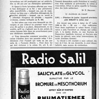 1241 - Page 1218-LII - Correspondance. Application des tarifs d’honoraires. Assurances sociales. Réfection d’un périnée; K. 20 ou non / Accidents du travail. Fracture de jambe. Appareil provisoire puis définitif le même jour