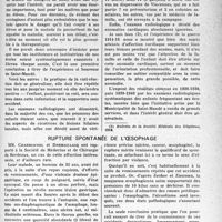 1264 - Page 1241 - Partie scientifique. Travaux originaux. Examens radiologiques des collectivités infantiles / Rupture spontanée de l'oesophage