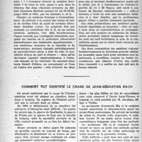 1277 - Page 1254 - Partie professionnelle. Les certificats abusifs / Comment fut identifié le crane de Jean-Sébastien Bach