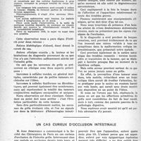 1341 - Page 1318 - Partie scientifique. Travaux originaux. Sur un cas de sarcome de l’intestin grêle, par Emmanuel Wolinetz / Un cas curieux d’occlusion intestinale