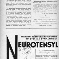 1375 - Page 1352-X - Dernières nouvelles. Le Secrétariat général de la Confédération des Syndicats médicaux / Assistants de consultations des Hôpitaux de Paris / Le livre d’or du corps médical français