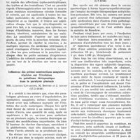 1395 - Page 1372 - Partie scientifique. L'actualité scientifique. Les Sociétés Savantes. Paris. Société Médicale des Hôpitaux de Paris. Nouvelles méthodes d’hémo-agglutination au lit du malade, (24-5-1940) / Influences des petites soustractions sanguines répétées sur l’évolution du paludisme thérapeutique dans la paralysie générale, (17-5-1940) / Résultats favorables du couple thérapeutique acétylcholine-potassium dans le traitement du goître exophtalmique, (5-7-1940) / Coma et hémiplégie curables consécutifs à une hématémèse, (21-6-1940)