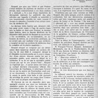 1413 - Page 1390 - Partie professionnelle, Hygiène, Assistance, Mutualité, Intérêts Corporatifs, Variétés. Une vieille affaire d’exercice illégal de la médecine. Le procès Raspail