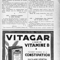 1420 - Page LI-1397 - Correspondance. Automobilisme. Achat ou transformation de voiture ? / Gomment se comporte la voiture électrique / Transformation d’une Simca-huit pour la marche à l’alcool