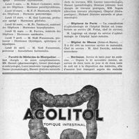 1428 - Page VII-1405 - Dernières Nouvelles. Hôtel-Dieu. Les déficiences hormonales et vitaminiques en pathologie moderne / Faculté de Médecine de Montpellier / Hôpitaux de Paris / Hôpital de Meaux (Seine-et-Marne) / Bordeaux. Service de taxis pour les médecins