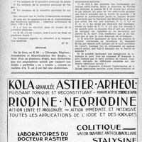 1469 - Page 1446-XLVIII - Correspondance. Application des tarifs des honoraires. Amputation de doigts / Rayons U. V. et traitement électrique courant en A. S