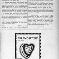 1478 - Page IX-1455 - Dernières Nouvelles. Société française de Gynécologie / Hôpital psychiatrique départemental de Saint-Dizier / Nécrologie [Drs Camille Vinsonneau, Deniau]