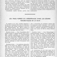1491 - Page 1468 - Partie scientifique. Technique simplifiée de l'infiltration stellaire / Les trois formes de l’hémorrhagie dans les lésions traumatiques de la rate