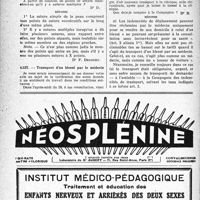 1515 - Page 1492-XLII - Correspondance. Application du tarif des accidents du travail. Points de suture / Transport d’un blessé par le médecin