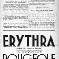 1516 - Page XLIII-1493 - Correspondance. Accidents. Accident survenu à un ouvrier transporté au compte de l’employeur / Questions diverses. Loyer d’une habitation détruite par faits de guerre