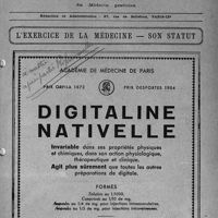 1520 - Page I - Supplément mensuel du concours médical. La documentation professionnelle permanente du Médecin praticien / L’exercice de la médecine — son statut