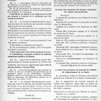 1531 - Page 10 - I. L’Exercice de la médecine en France et dans les Colonies françaises. A) Conditions légales requises pour l’exercice de la médecine. 3° Membre de l’Ordre des médecins. a) Loi du 7 octobre 1940 / b) Liste des membres du Conseil supérieur de l’Ordre des médecins / c) Liste des membres du Conseil de l’Ordre du département de la Seine