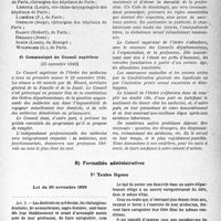 1532 - Page 11 - I. L’Exercice de la médecine en France et dans les Colonies françaises. A) Conditions légales requises pour l’exercice de la médecine. 3° Membre de l’Ordre des médecins. c) Liste des membres du Conseil de l’Ordre du département de la Seine / d) Communiqué du Conseil supérieur / B) Formalités administratives. 1° Textes légaux