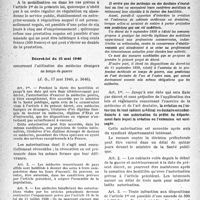 1539 - Page 18 - II. Législation exceptionnelle du temps de guerre. a) Décret-loi du 11 septembre 1939 / b) Décret-loi du 20 mai 1940