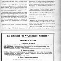 1574 - Page IX - Médailles de l’académie de médecine, année 1940
