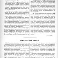 0025 - Page 22 - Travaux originaux. Les causes de la mort dans les plaies du foie. Déductions thérapeutiques / Hémi-sudation faciale