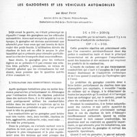 0038 - Page 35 - L’actualité professionnelle. Chronique automobile. Les gazogènes et les véhicules automobiles