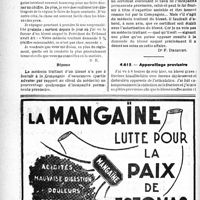 0047 - Page 44-XLII - Application des tarifs d'honoraires. Accidents du Travail. Médecin traitant et taux de l'incapacité partielle permanente / Appareillage provisoire