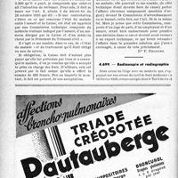 0049 - Page 46-LXIV - Application des tarifs d'honoraires. Assurances sociales. Contestation dans un cas de radium thérapie / Radioscopie et radiographie