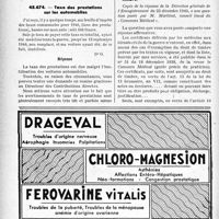 0133 - Page 130-XLIV - Fiscalité. Taxe des prestations sur les automobiles / Les certificats délivrés aux blessés civils de la guerre ne sont pas exemptés du timbre