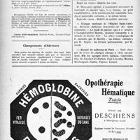 0143 - Page 140-VI - Renseignements / Dernières nouvelles / Pathologie médicale / Faculté de médecine de Paris / Clinique médicale de l’Hôpital Saint-Antoine