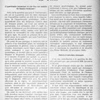 0164 - Page 161 - L'actualité scientifique. La Presse. L’hypertrophie prostatique est-elle bien une maladie de l’homme vieillissant ? [(La Presse -Médicale, 30 novembre 1940)] / diabète et infections minimales [(La Presse Médicale, 23 novembre 1940)]