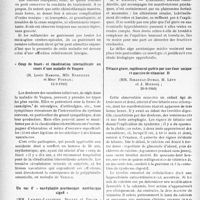 0167 - Page 164 - L'actualité scientifique. Les Sociétés Savantes. Paris. Société médicale des hôpitaux de Paris / Coup de fouet» et claudication intermittente au cours d’une maladie de Vaquez, (13-9-1940) / Un cas d’ « encéphalite psychosique azotémique aiguë », (13-9-1940) / Tétanie grave, rapidement guérie par une dose unique et massive de vitamine D, (20-9-1940)