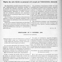 0176 - Page 173 - Assurances sociales - accidents du travail. Régime des soins donnés au personnel civil occupé par l'administration allemande
