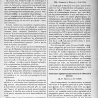 0220 - Page 217 - L'Actualité Scientifique. Les -Sociétés Savantes. Paris. Société médicale des hôpitaux de Paris. L’évolution à longue échéance de la sensibilité tuberculinique humaine, (4-10-1940) / L’acidose d’origine intestinale, cause fréquente d’erreur dans l’interprétation du coefficient de Maillard, (20-9-1940) / Tuberculose myocardique par extension de tuberculose pleurale, (27-9-1940)