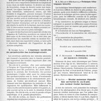 0221 - Page 218 - L'Actualité Scientifique. Les -Sociétés Savantes. Paris. Société de médecine de Paris, Séance du 28 décembre 1940. Fractures de la mastoide / L’importance considérable des spermatocystites dans la pathologie urinaire / Techniques hématologiques éprouvées / Société des chirurgiens de Paris, Séance du 8 novembre 1940. Perforation de l’utérus par manoeuvres criminelles / Résultat anatomique déplorable dans une fracture du cou-de-pied, avec excellent résultat fonctionnel