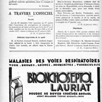 0239 - Page 236-XLII - Le rapatriement des Médecins prisonniers va désormais se poursuivre activement / A Travers l’officiel / Loyers / Médecins Inspecteurs de la santé / Pharmacie