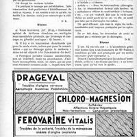 0241 - Page 238-XLIV - Application des tarifs d’honoraires. Accidents du Travail. Brossage et tannage de brûlures / Les honoraires pour anesthésies