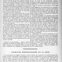0258 - Page 255 - Étude des trompes sténosées par l’insufflation tubaire kymographique. Mesure du calibre de ces trompes et de celui des trompes normales, par Louis Bonnet. Étude du calibre des trompes normales / Anomalies morphologiques de la rate