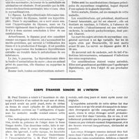 0316 - Page 313 - Travaux originaux. Clinique médicale des enfants, Par le Professeur Nobécourt. Myxoedème congénital chez une fille de 3 ans et demie / Corps étranger sonore de l’intestin