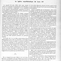0346 - Page 343 - Bulletin de l’Actualité. Histoire de la médecine. Le typhus exanthématique de Louis XIV