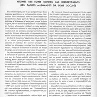 0434 - Page 431 - Assurances sociales. Régimes des soins donnés aux ressortissants des caisses allemandes en zone occupée