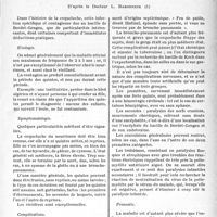 0470 - Page 467 - Travaux originaux. Le mémento d’actualité. Sur la coqueluche, D’après le Docteur L. Babonneix