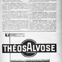 0500 - Page VII-497 - Dernières nouvelles / Faculté de médecine de Paris / Faculté de médecine de Lyon / Faculté de médecine de Lille